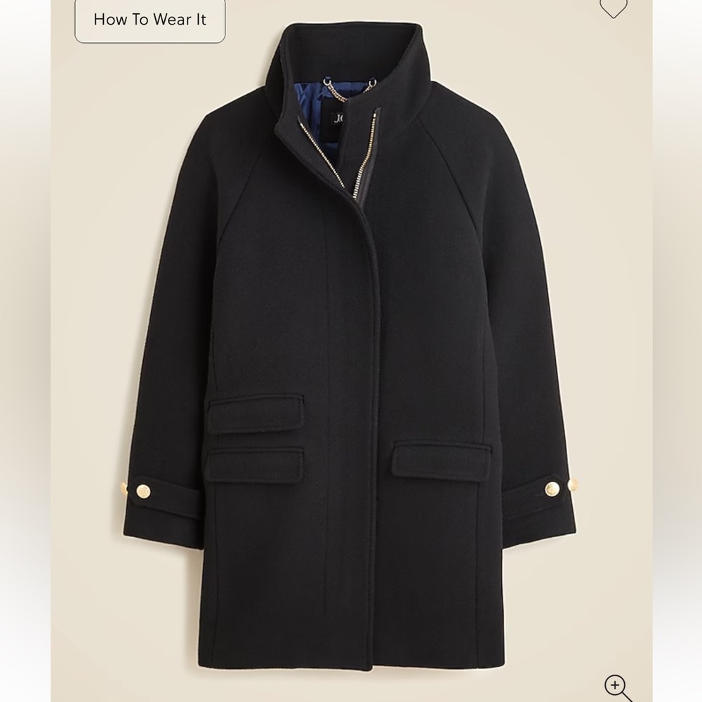 J.CREW *NWT* Nello Gori Toscana coat in Italian stadium-cloth wool blend